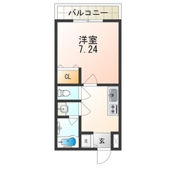 住ノ江駅 徒歩5分 2階の物件間取画像